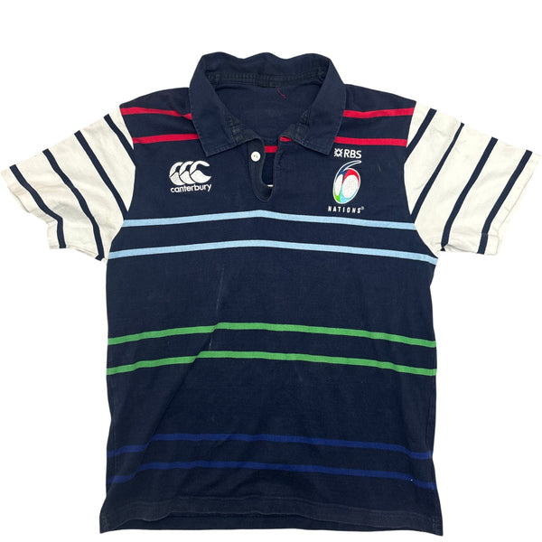 Vintage Navy Canterbury Rugby Polo 6 Nations (L)