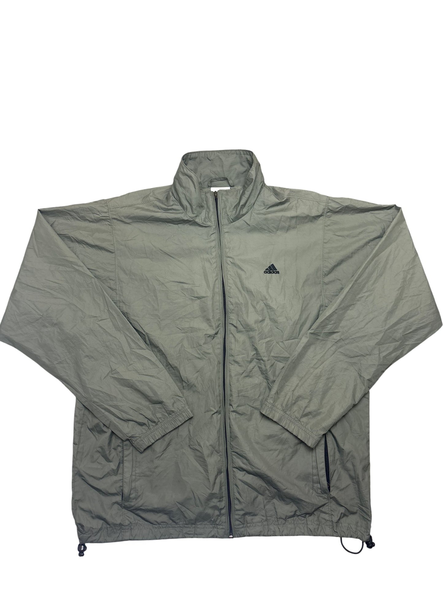 Vintage Khaki Adidas Windbreaker (L)