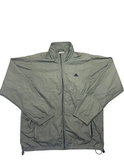 Vintage Khaki Adidas Windbreaker (L)