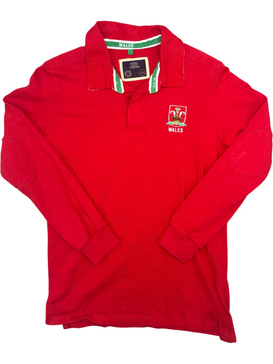 Vintage Red Rugby Shirt Wales Kids 13 (S)