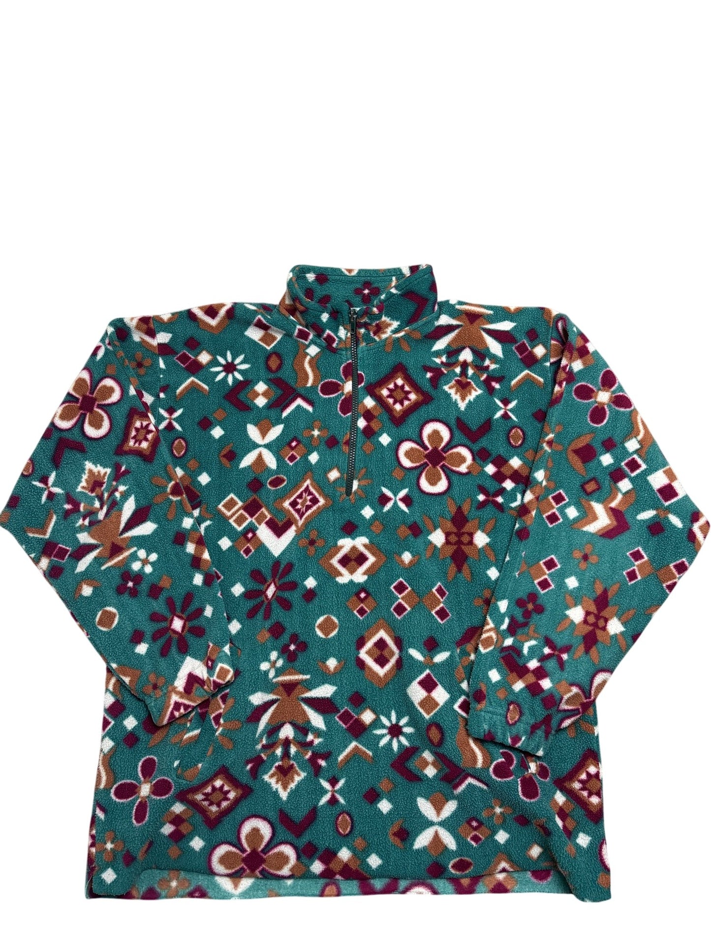 Vintage Teal Whack Vintage Fleece Sweater 90s (M)