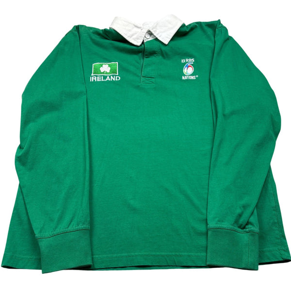 Vintage Green Rugby Shirt Ireland RBS Six Nations (S)