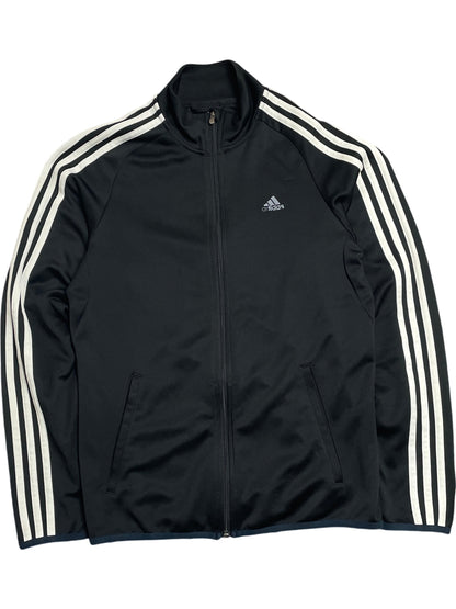 Vintage Black Adidas Track Jacket Climalite 2000s (S)