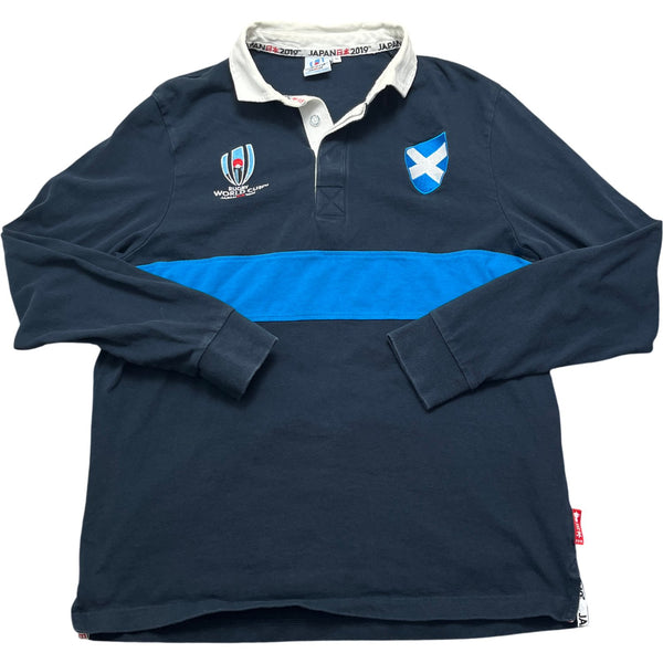 Vintage Navy Rugby World Cup Scotland Shirt 2019 (M)