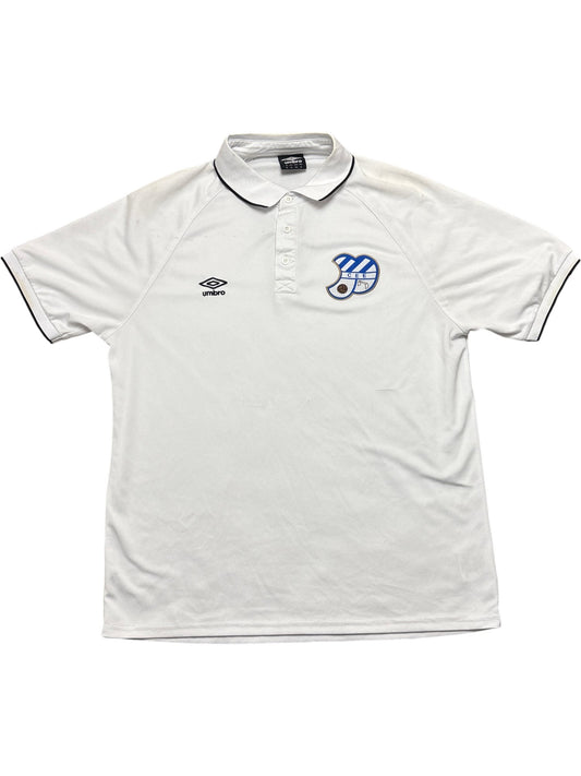Vintage White Umbro Polo Shirt Football  (XL)