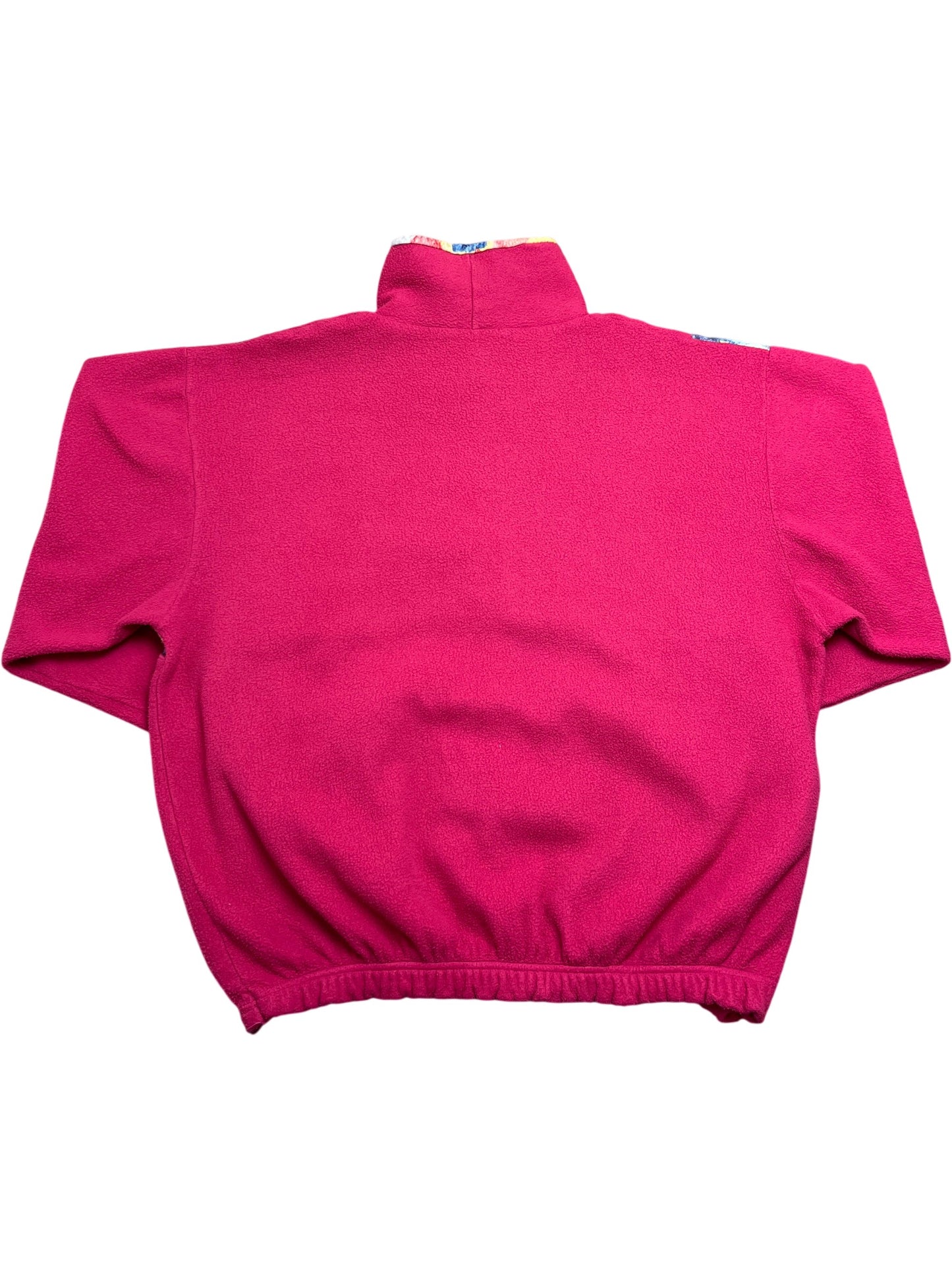 Vintage Pink Fleece Sweatshirt Fun Jump 90s (L)