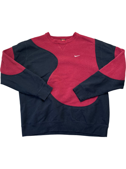 Vintage Burgundy Nike Crewneck Sweatshirt Y2K (XL)