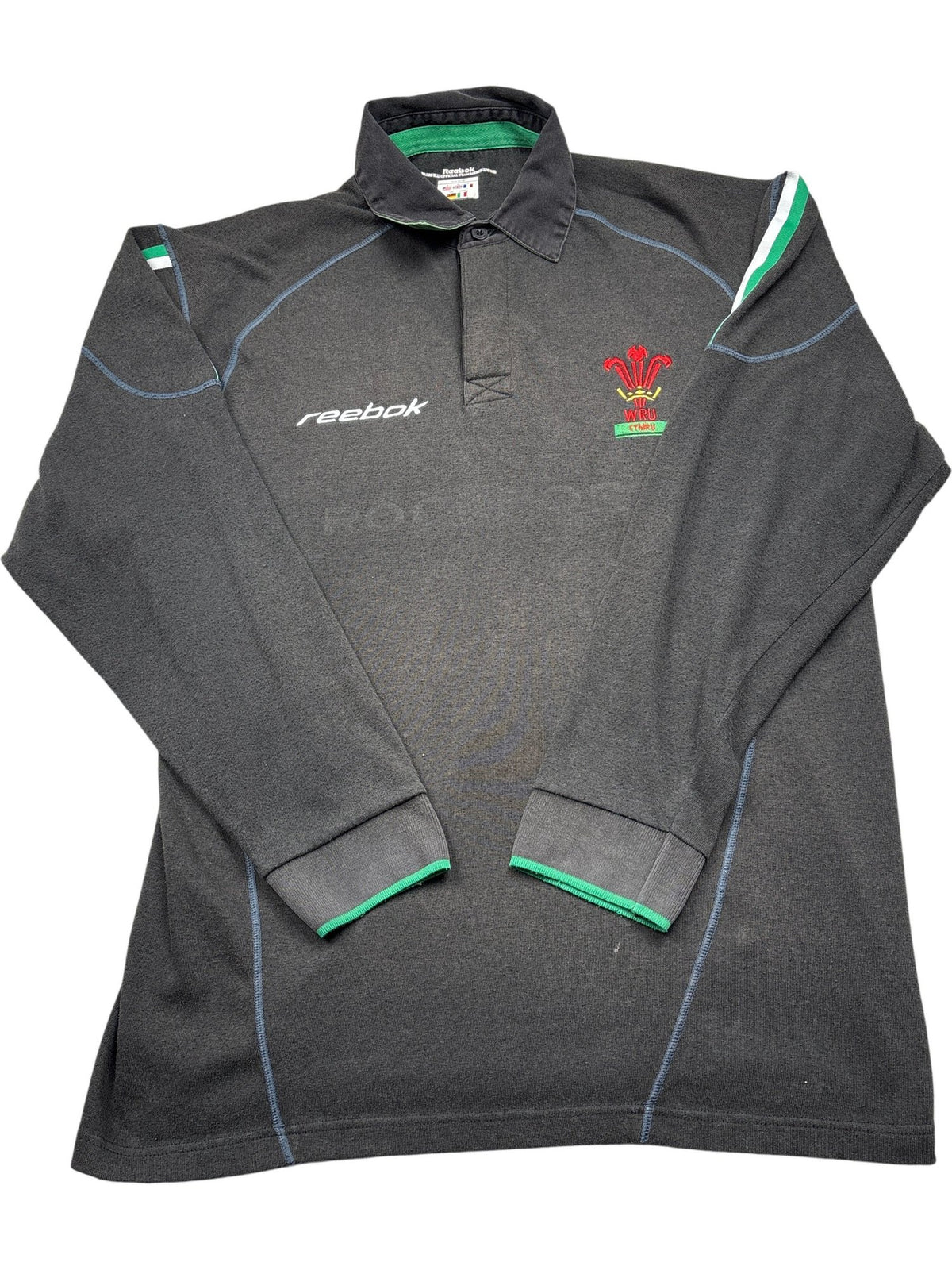Vintage Grey Whack Vintage Rugby Shirt (S)