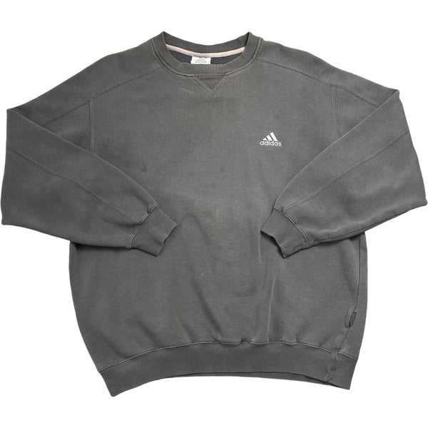 Vintage Grey Adidas Crewneck Sweatshirt (M)