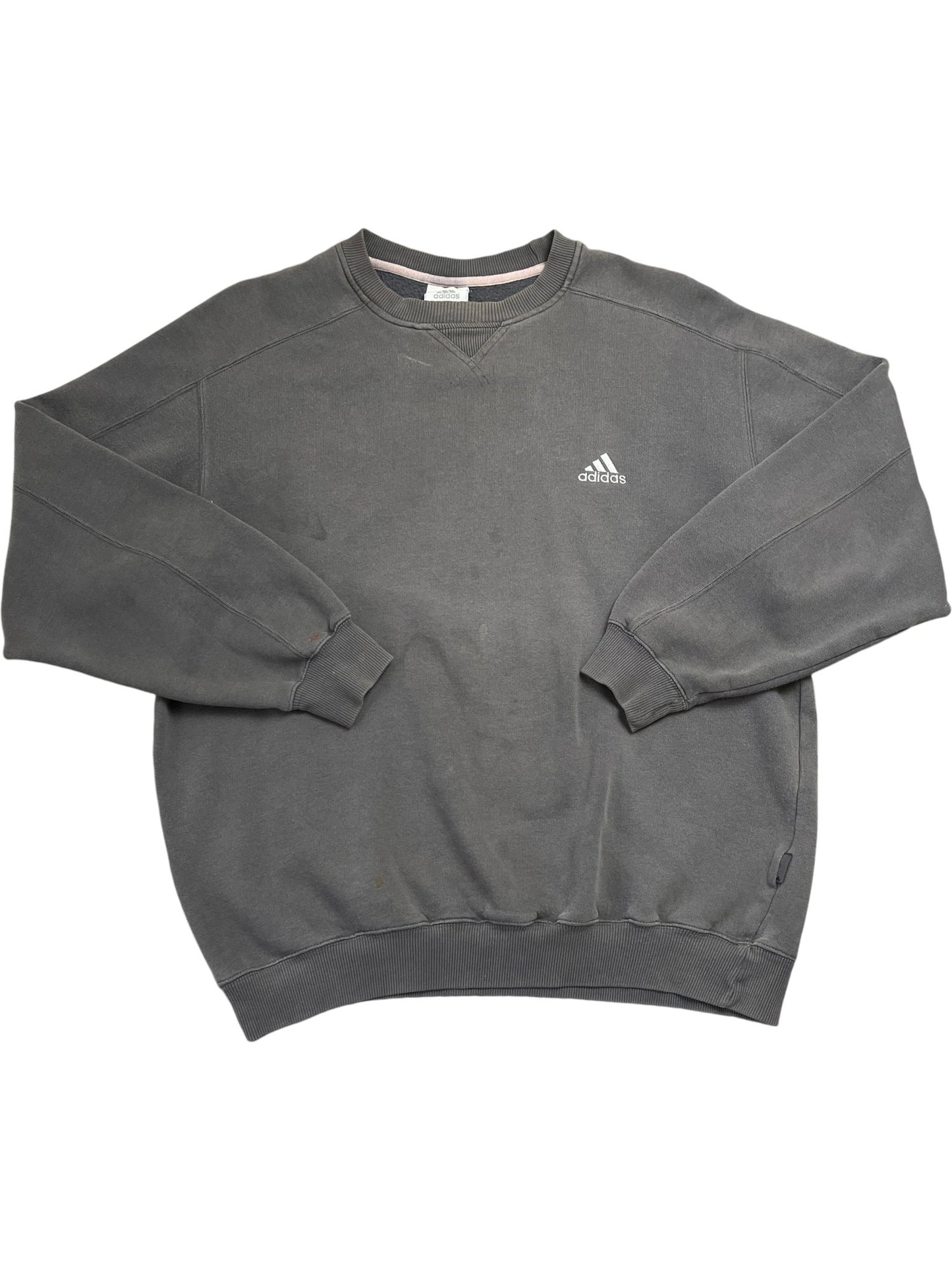 Vintage Grey Adidas Crewneck Sweatshirt (M)