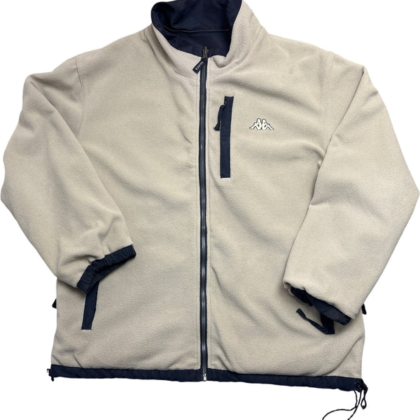 Vintage Beige Kappa Fleece Jacket 90s (L)