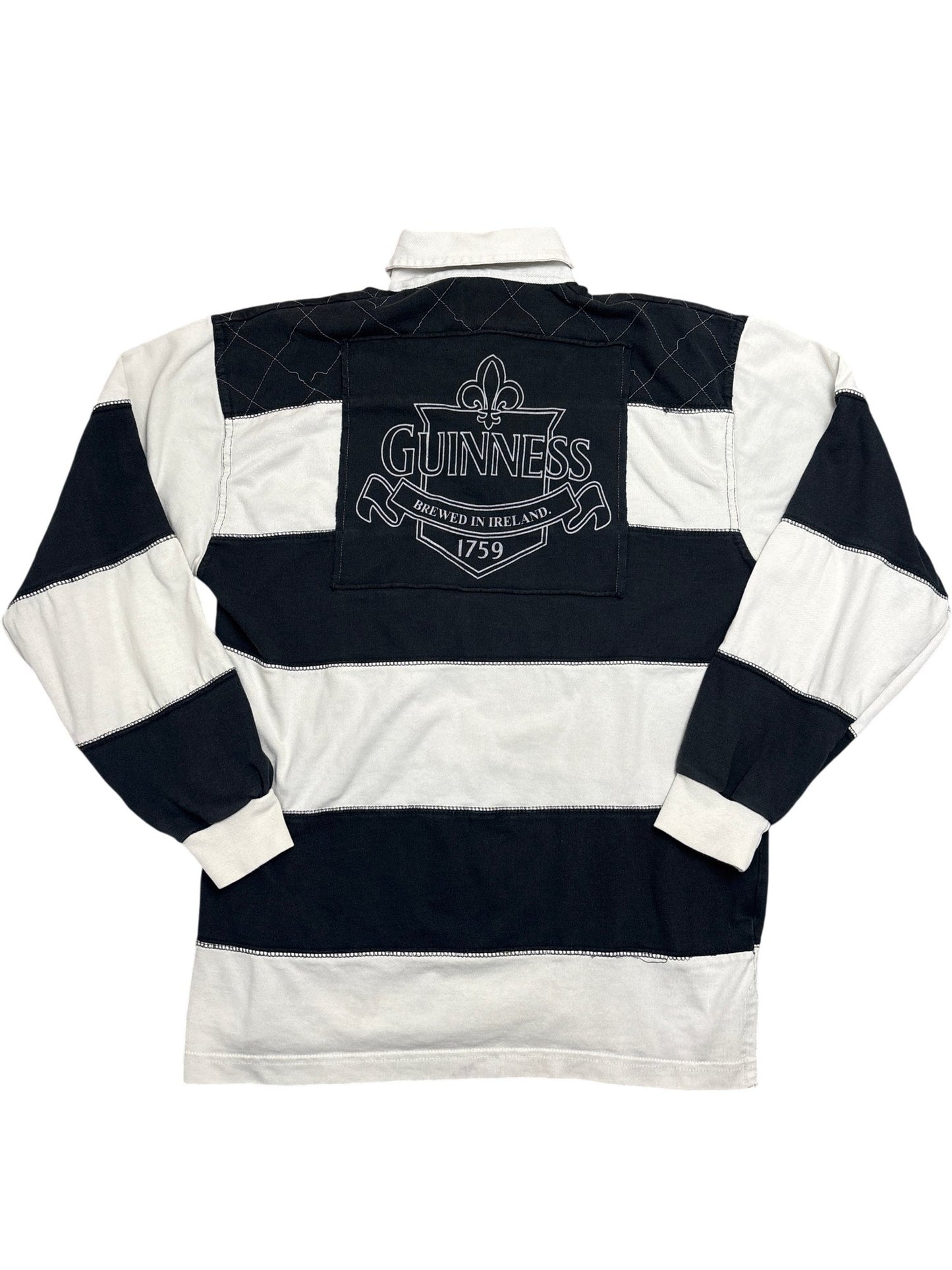 Vintage Black Guinness Rugby Shirt (S)