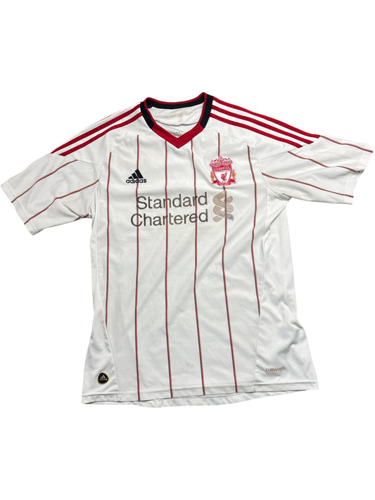 Vintage White Adidas Liverpool Jersey 2010 (S)