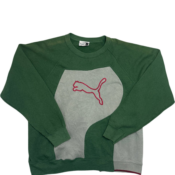 Vintage Green Puma Sweatshirt 90s (L)