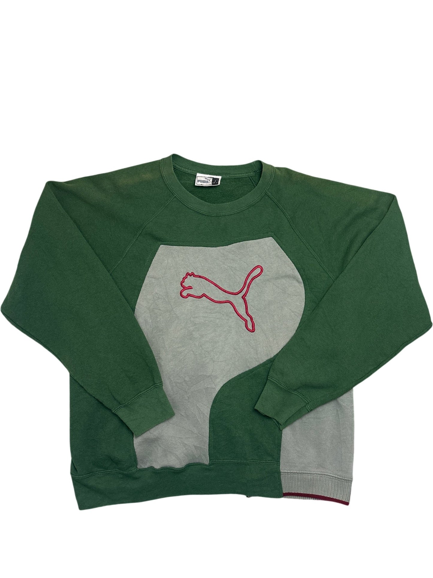 Vintage Green Puma Sweatshirt 90s (L)