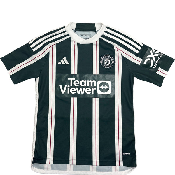 Vintage Green Adidas Soccer Jersey Manchester United (XXS)