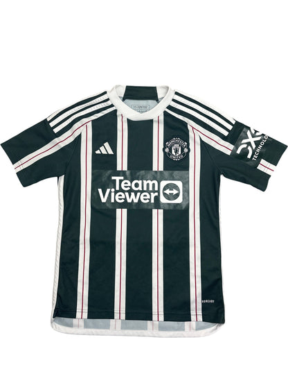 Vintage Green Adidas Soccer Jersey Manchester United (XXS)