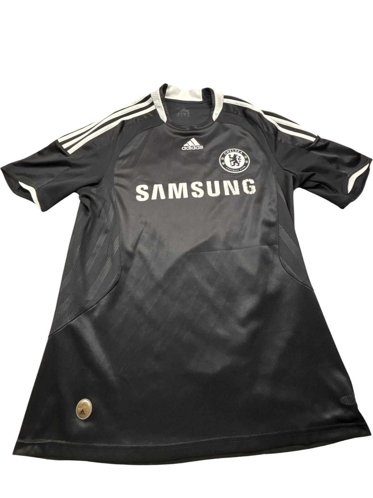 Vintage Black Adidas Chelsea Jersey Lampard (L)