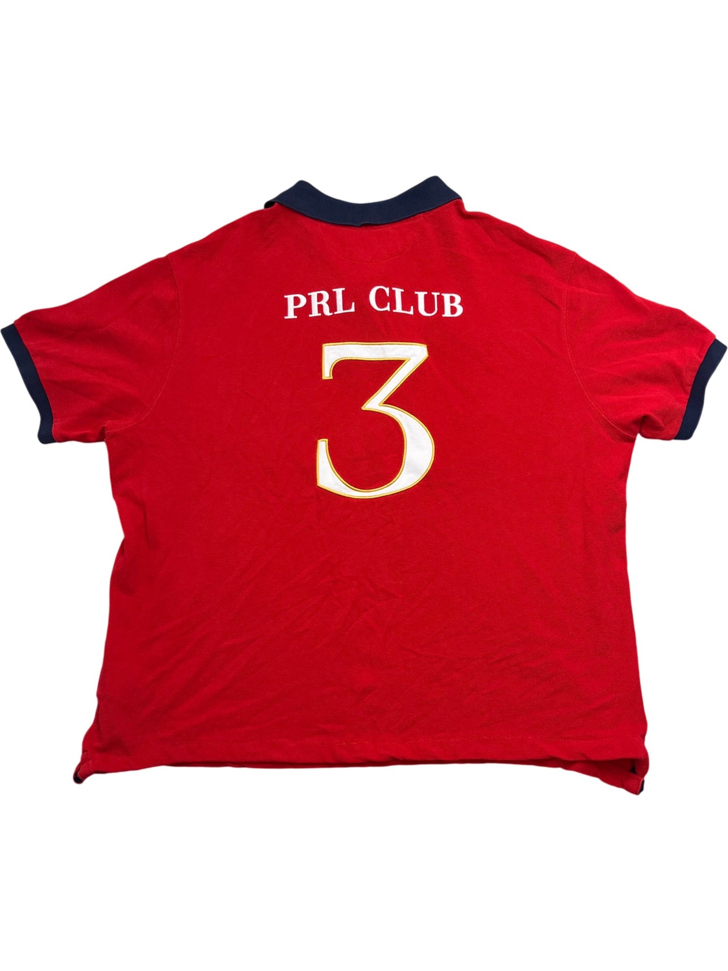 Vintage Red Polo Ralph Lauren Shirt PRL Club (L)