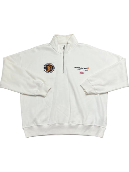 Vintage White McLaren Sweatshirt 1963 Abercrombie & Fitch (S)