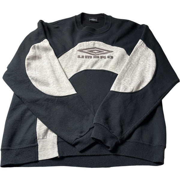Vintage Black Umbro Rework Sweatshirt 90s (L)
