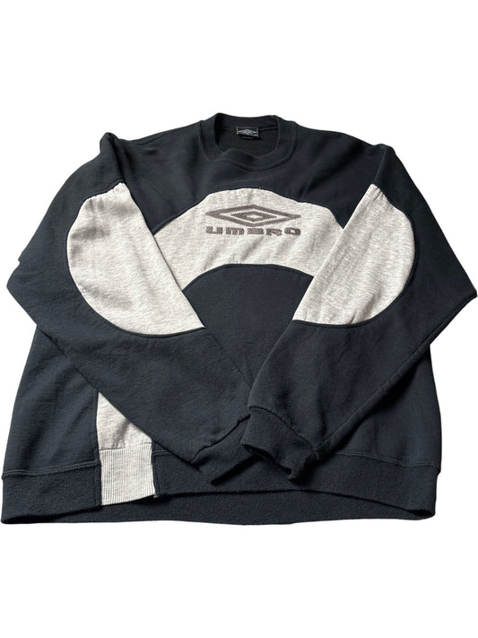Vintage Black Umbro Rework Sweatshirt 90s (L)