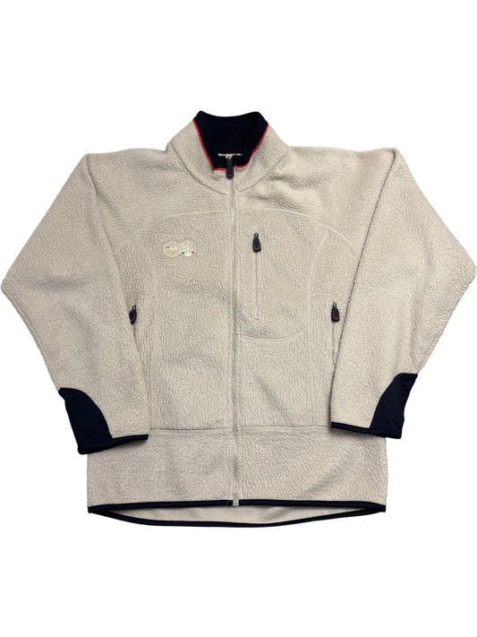 Vintage Beige Fila Fleece Jacket (S)