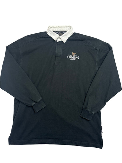 Vintage Black Guinness Rugby Shirt ()