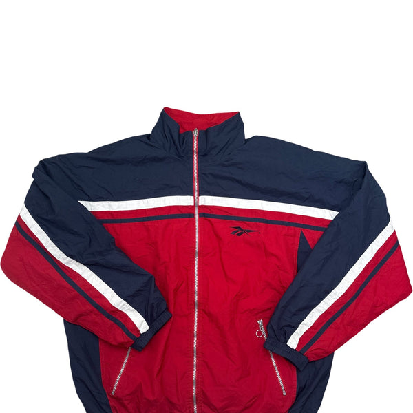 Vintage Blue Red Reebok Track Jacket 90s (L)