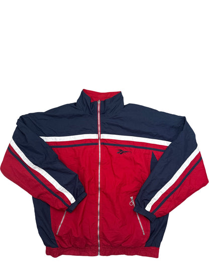 Vintage Blue Red Reebok Track Jacket 90s (L)