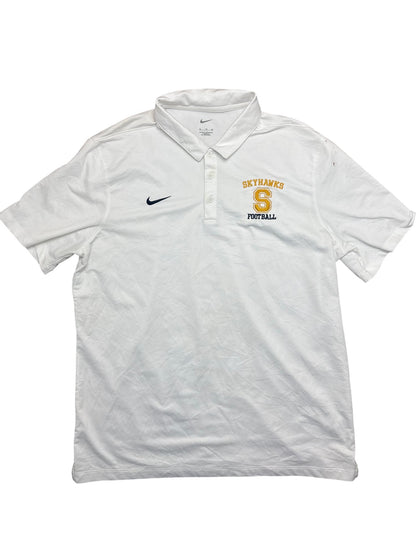 Vintage White Nike Polo Skyhawks Football (XL)