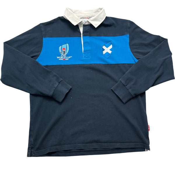 Vintage Navy Rugby World Cup Shirt Japan 2019 (M)
