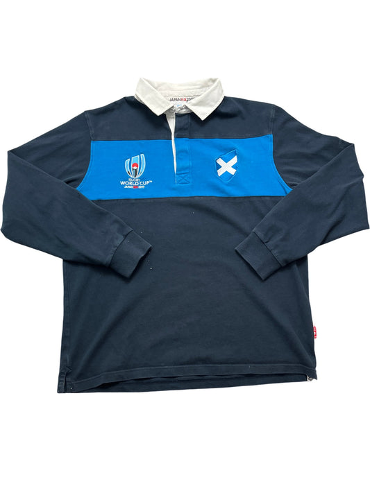 Vintage Navy Rugby World Cup Shirt Japan 2019 (M)