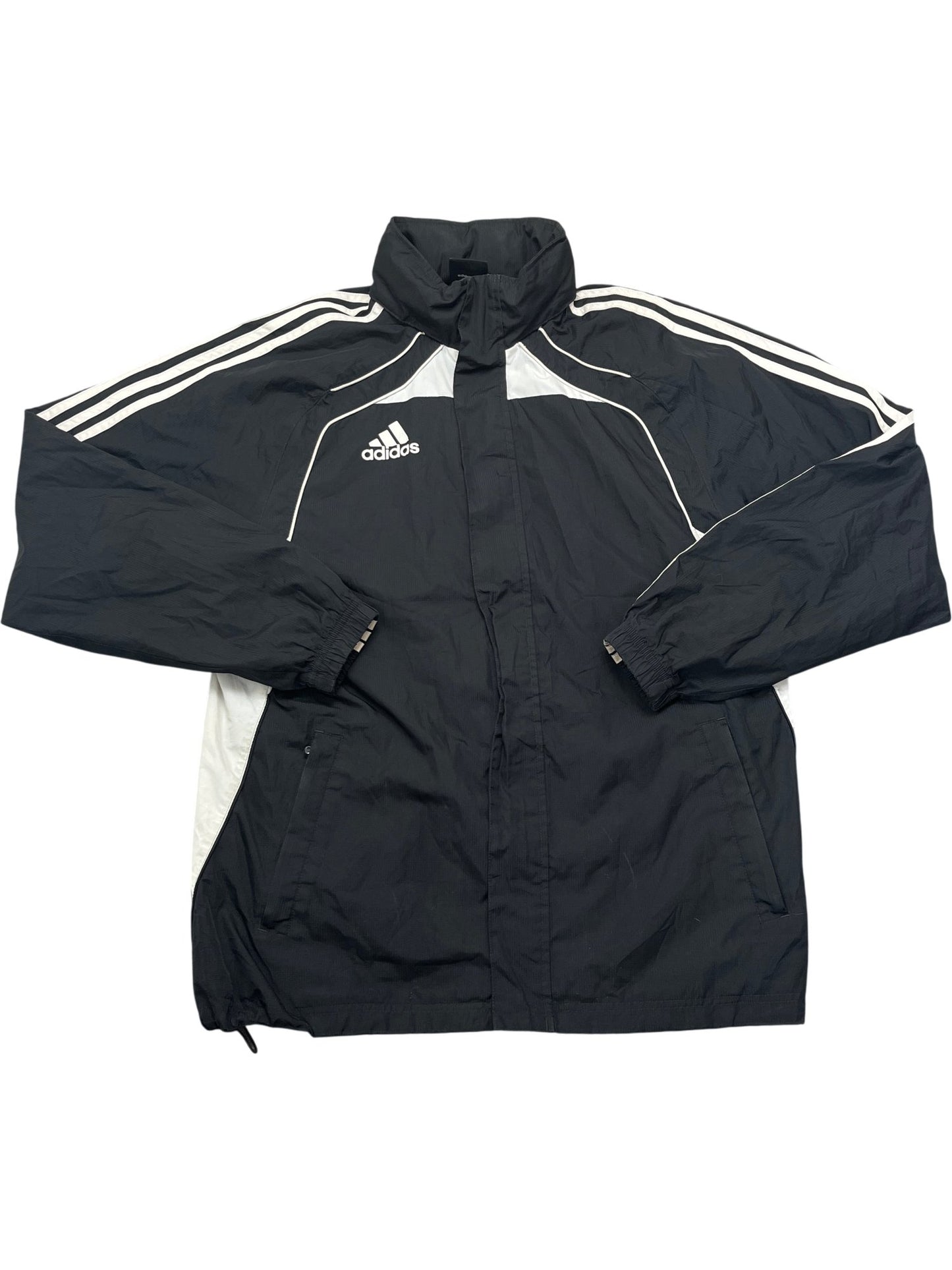 Vintage Black Adidas Windbreaker (M)