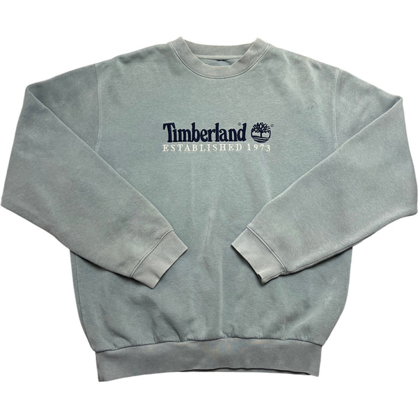 Vintage Grey Timberland Sweatshirt Established 1973 (L)