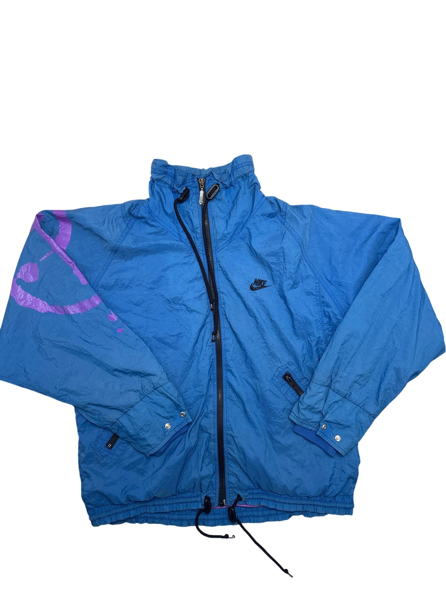Vintage Blue Nike Windbreaker Y2K (L)