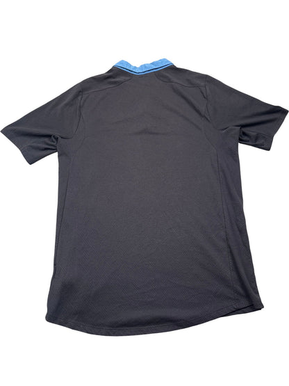 Vintage Black Umbro Football Polo Shirt (XL)