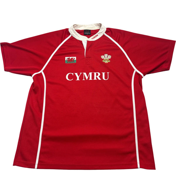 Vintage Red Rugby Jersey Cymru Classic (XL)