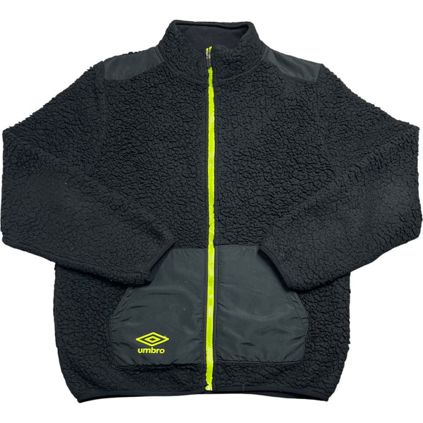 Vintage Black Umbro Fleece Jacket Y2K (L)