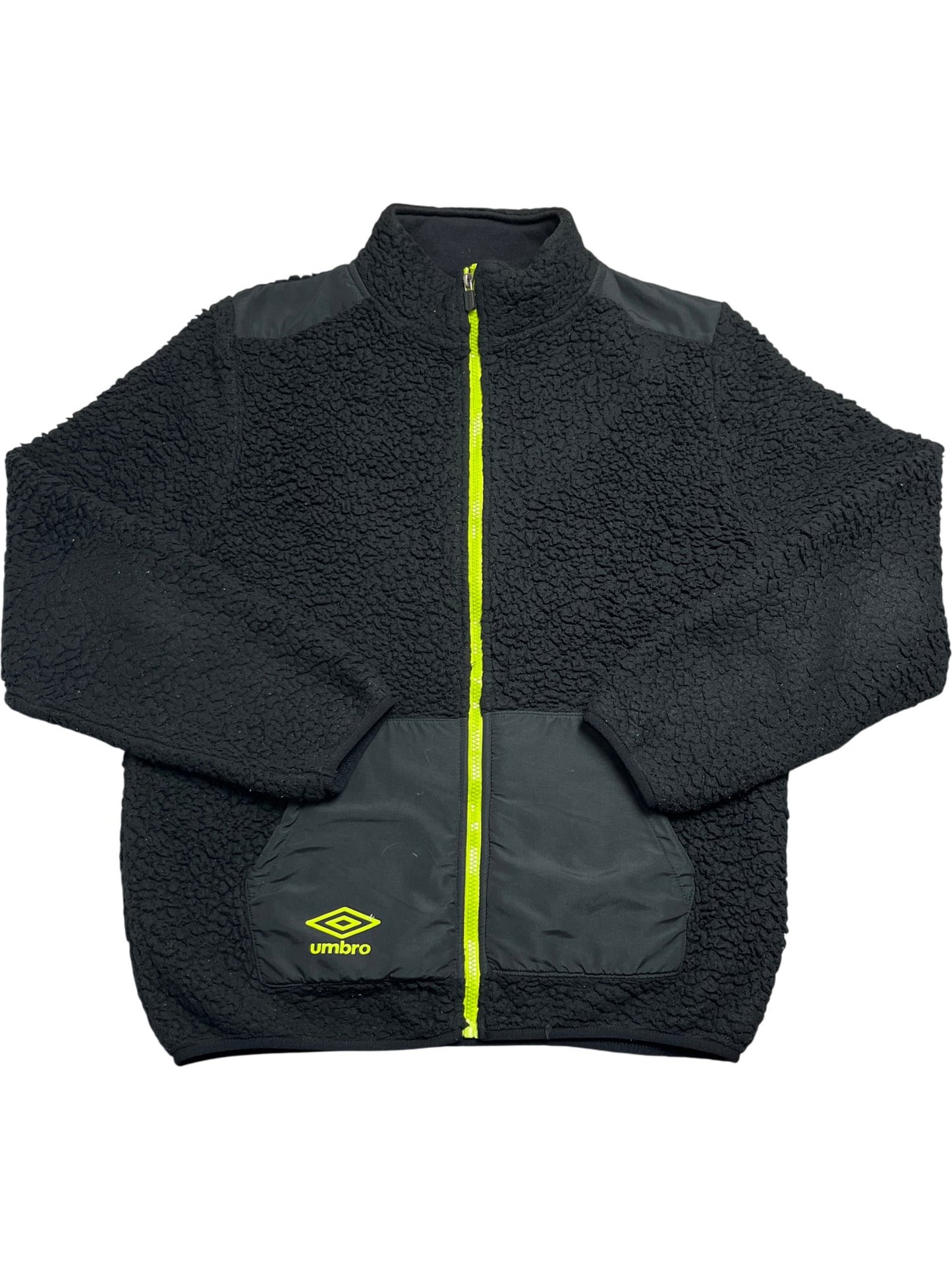 Vintage Black Umbro Fleece Jacket Y2K (L)