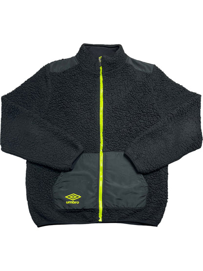Vintage Black Umbro Fleece Jacket Y2K (L)