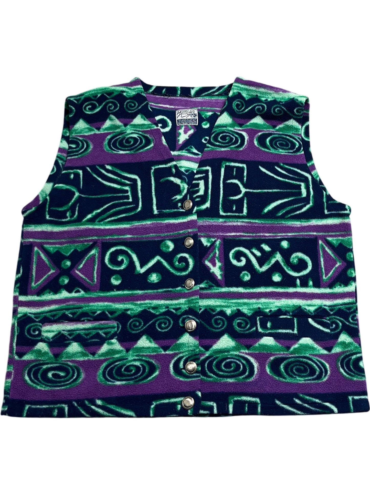 Vintage Green Whack Vintage Vest Hurrigans (M)