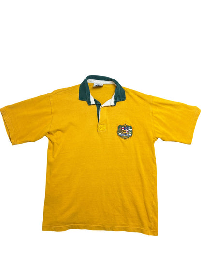 Vintage Yellow Rugby Shirt Australia 90s (M)
