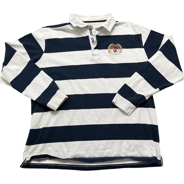 Vintage England Striped Polo Long Sleeve 90s (XL)