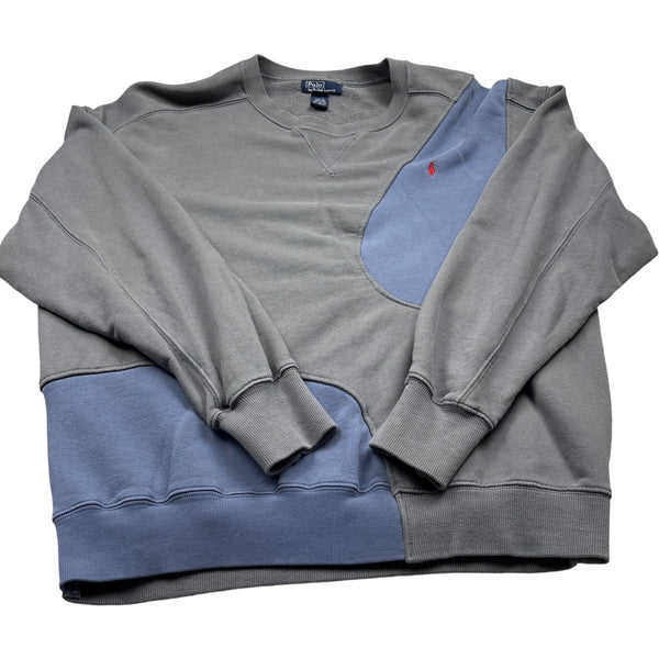 Vintage Grey Polo Ralph Lauren Sweatshirt 90s (L)