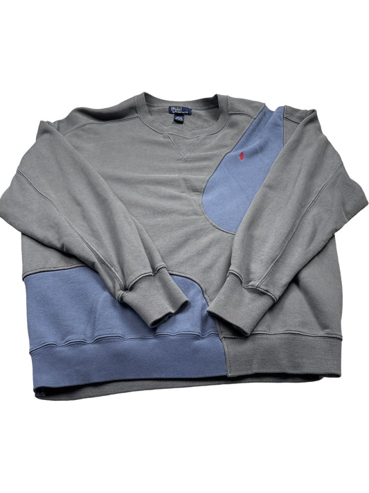 Vintage Grey Polo Ralph Lauren Sweatshirt 90s (L)