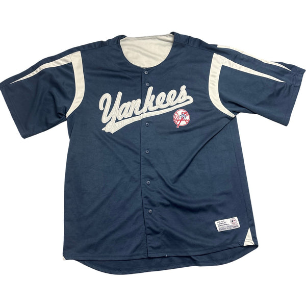 Vintage Navy Yankees Jersey (XXL)