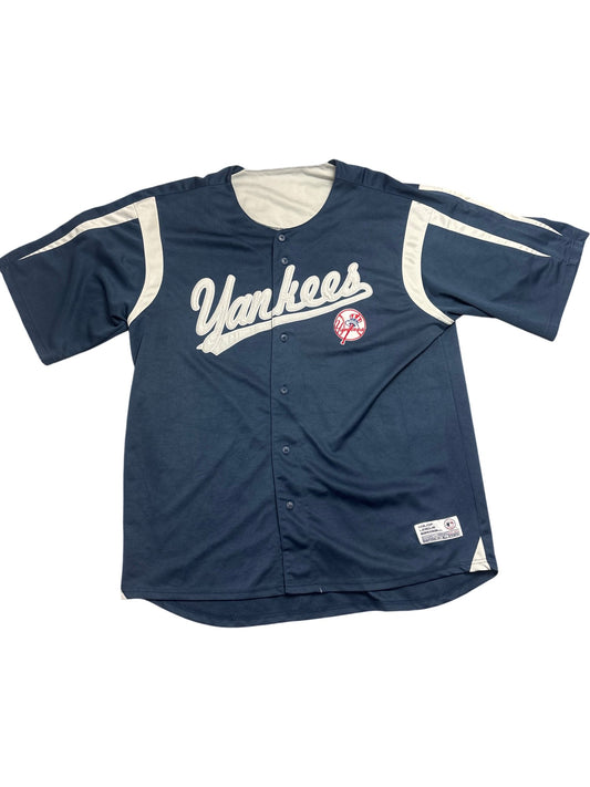 Vintage Navy Yankees Jersey (XXL)