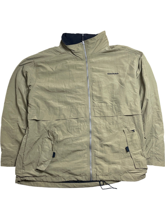 Vintage Khaki Diadora Jacket Diaspora (L)