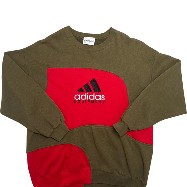 Vintage Green Adidas Equipment Sweatshirt 90s (L)